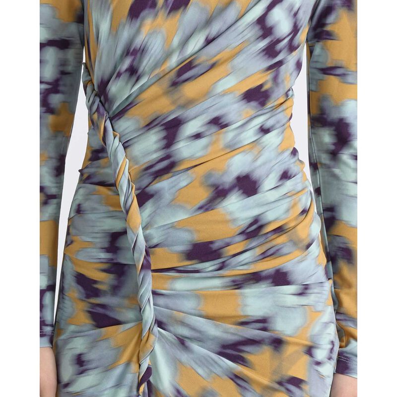Cue Blurred Floral Twist Midi Dress image number 2
